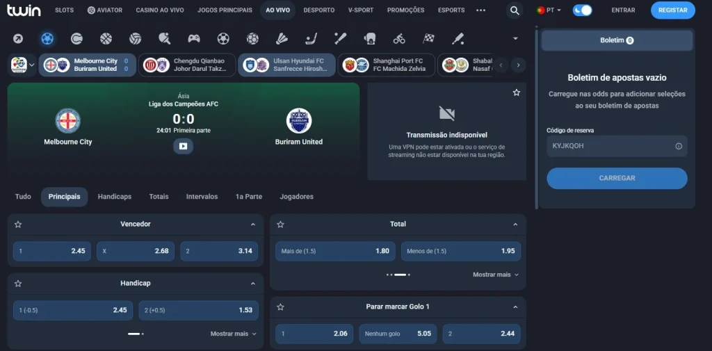 Apostas Desportivas ao Vivo