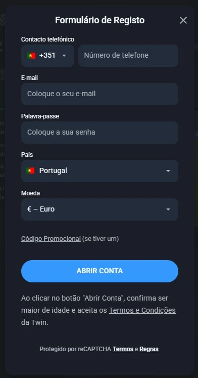 Registo Twin Casino: Guia Passo a Passo para Criar a Tua Conta